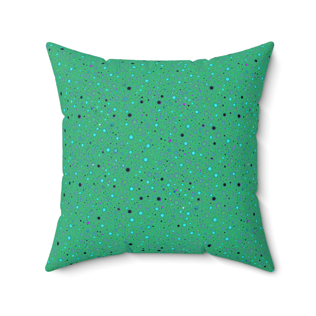 Confetti Spatter Faux Suede Cushion – Ocean Jewel