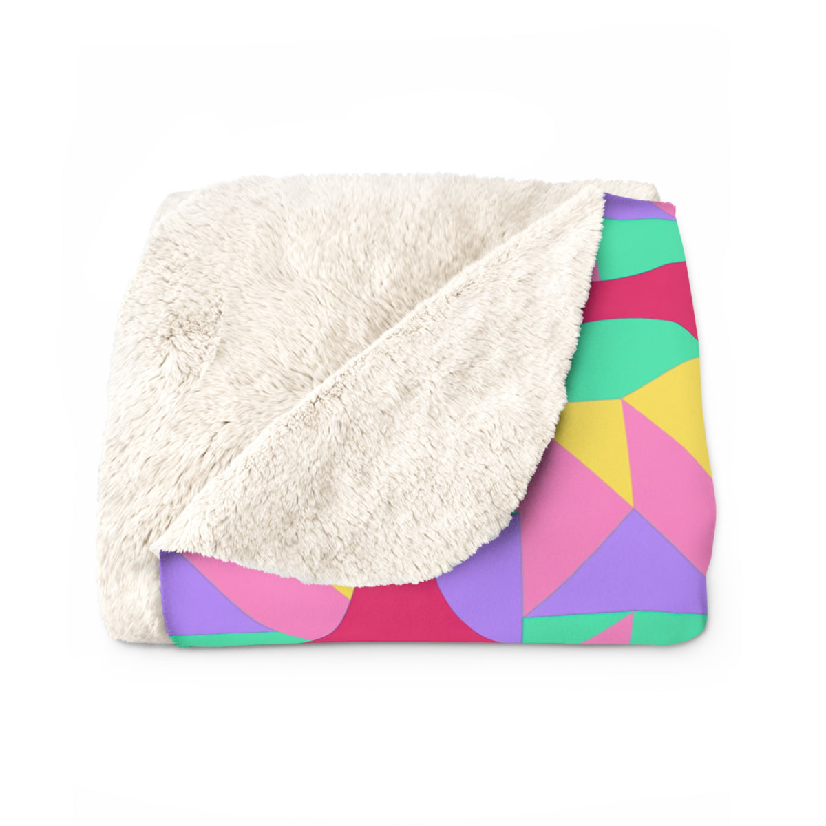 Broken Circle Planes Sherpa Fleece Blanket – Candy Pop on Raspberry