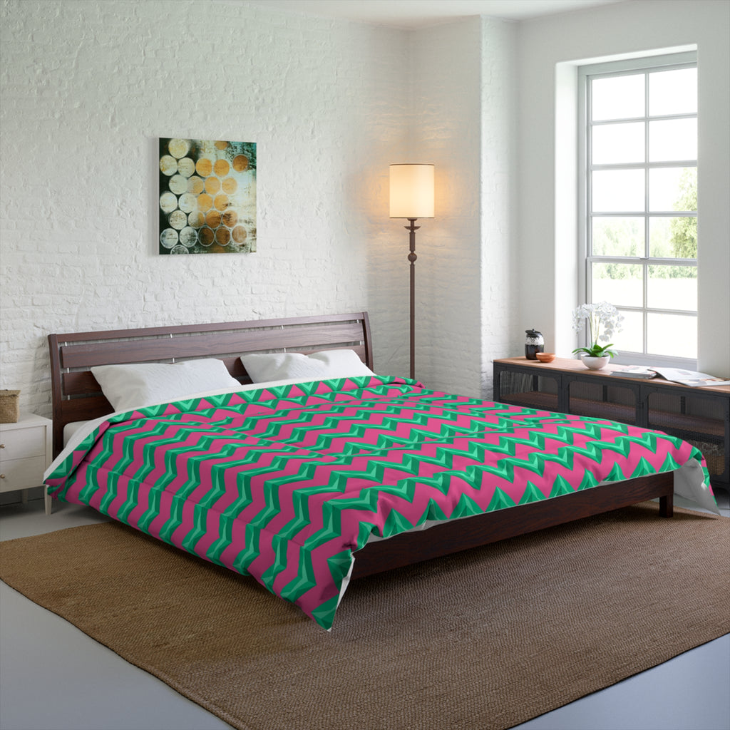 Broad Cut-Gem Chevrons Comforter – Candy Christmas