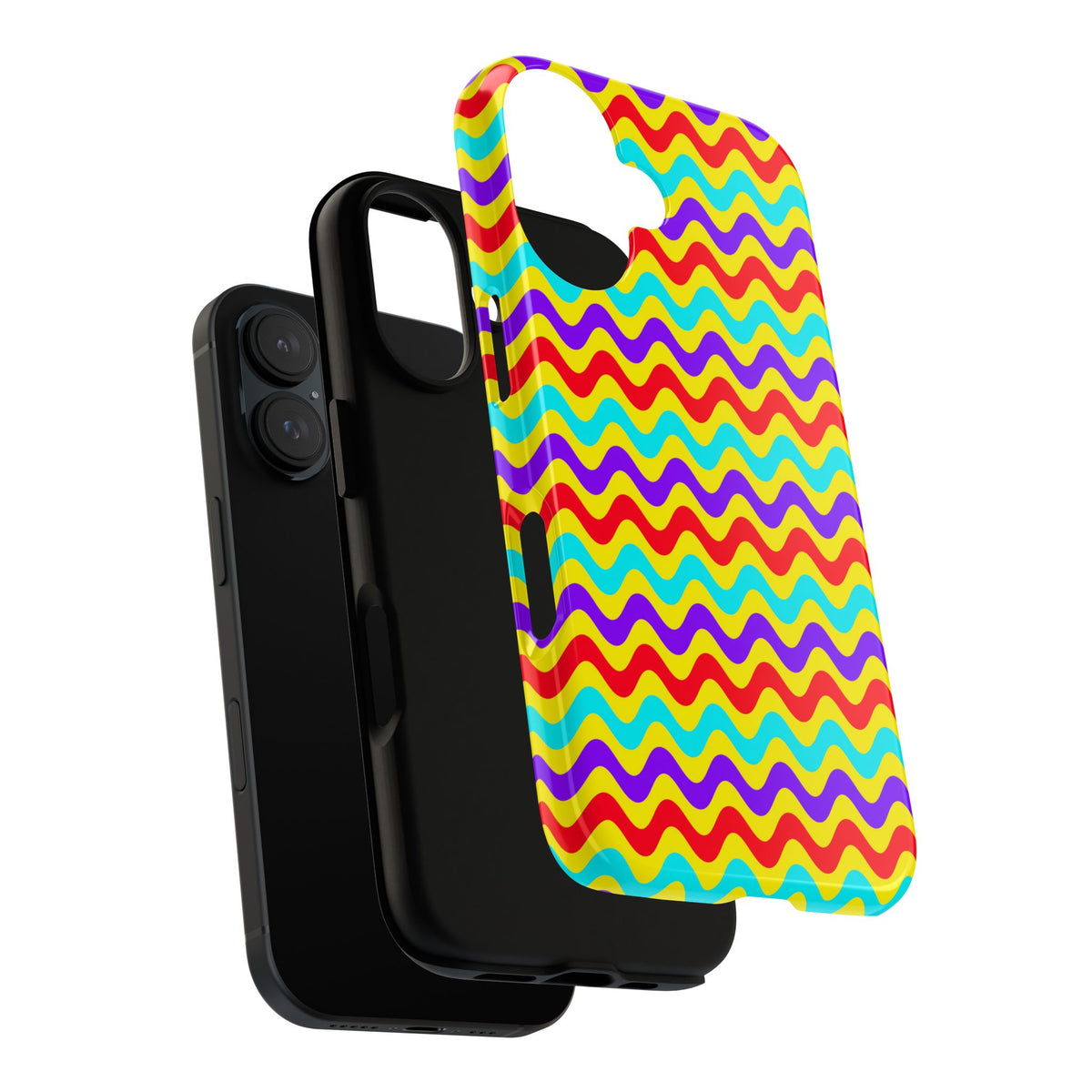 Big Ripple Chevrons Tough Phone Case – Op-Art Chevron Pattern