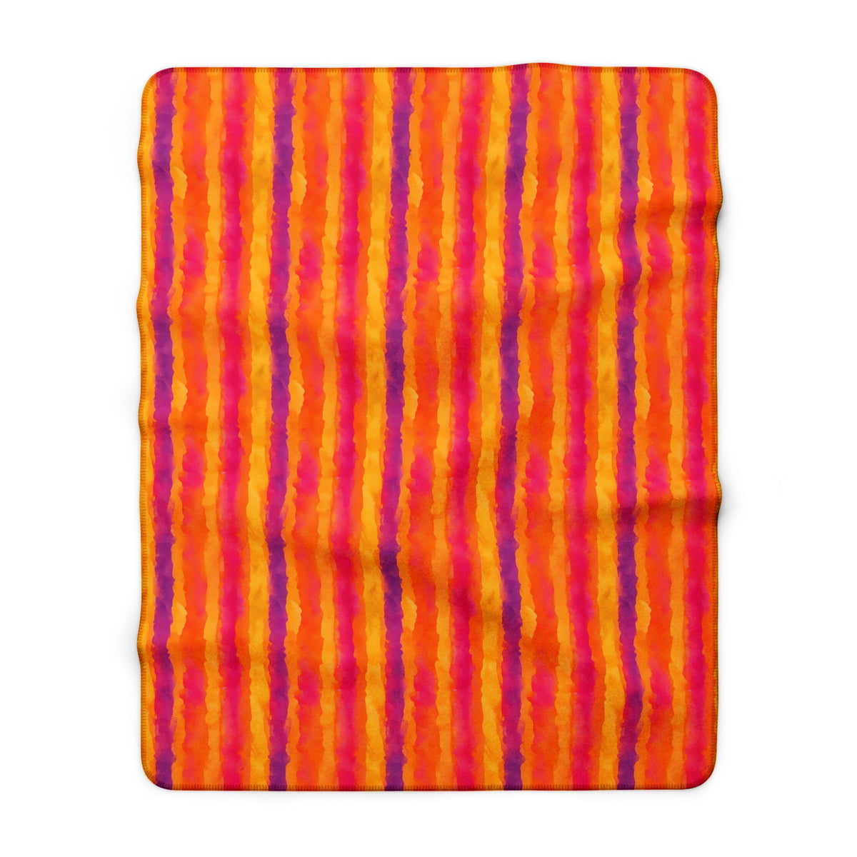 Bleed Stripe Ombre Sherpa Fleece Blanket – Ombre Wash Pattern
