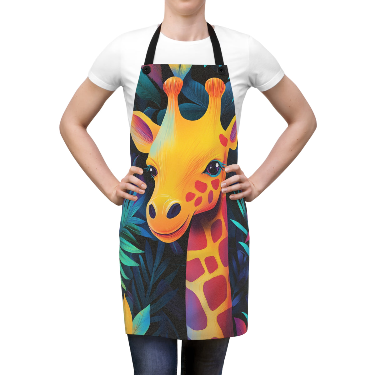 Jungle Giraffe Apron – Tropical Pop Art