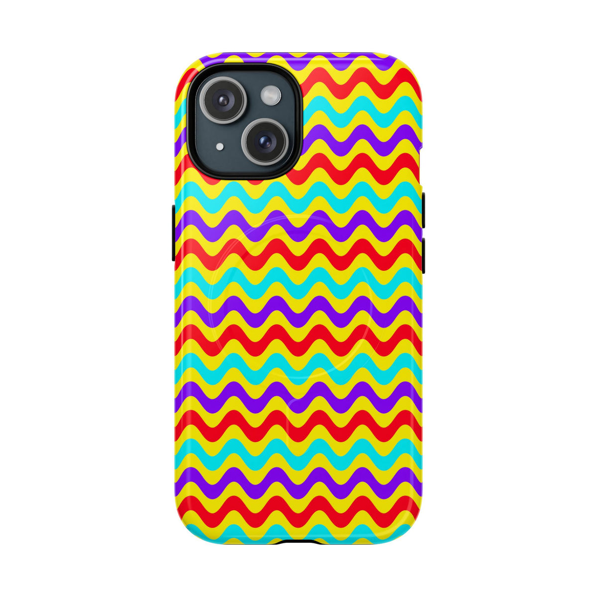 Big Ripple Chevrons Magnetic Tough iPhone Case – Op-Art Chevron Pattern