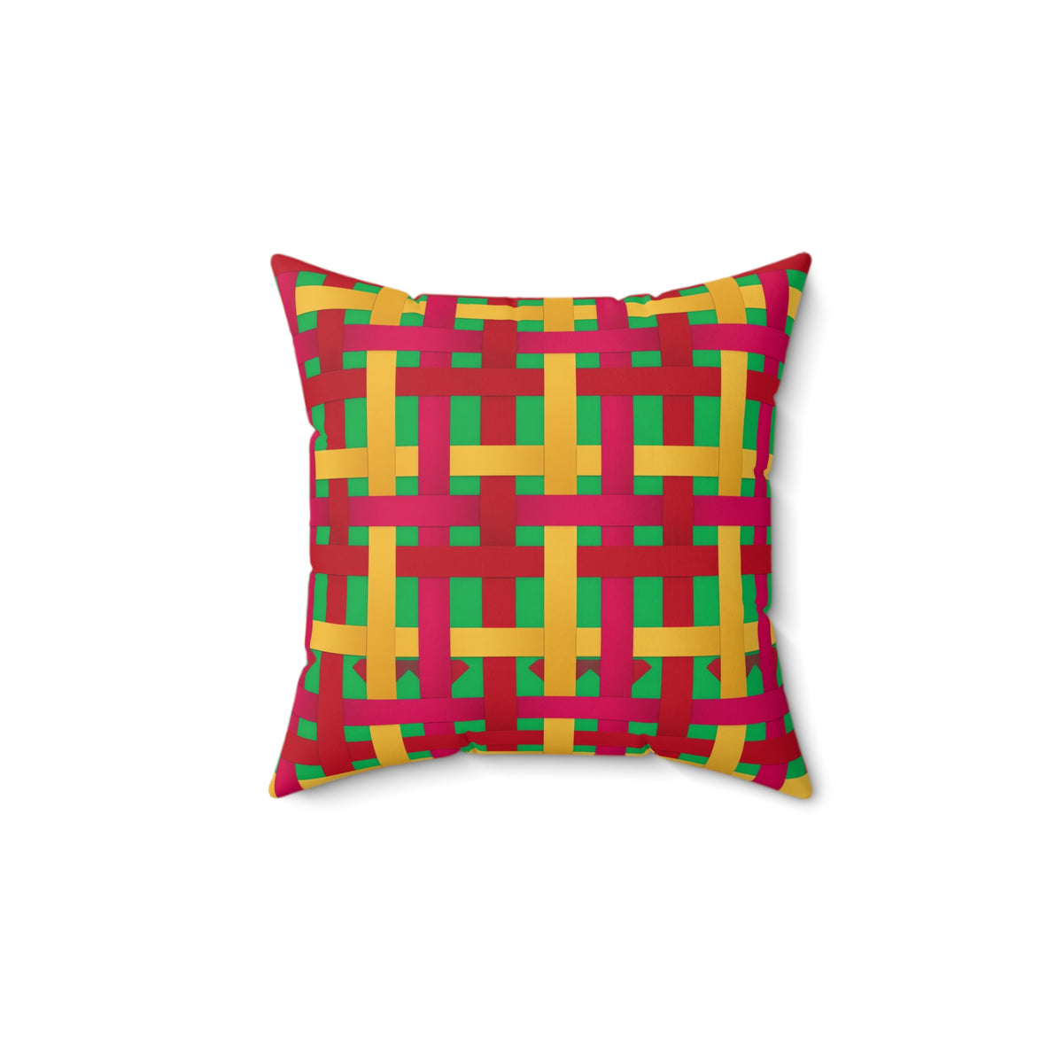 Big Jewel Ribbon Weave Faux Suede Cushion – Ribbon Weave Pattern