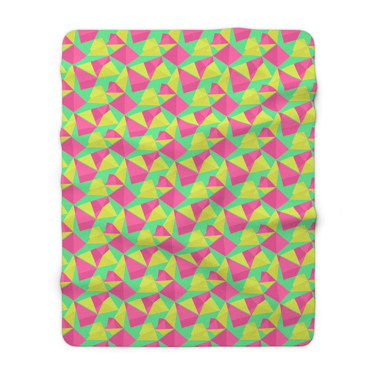 Faceted Gold Panels Sherpa Fleece Blanket – Candy Christmas