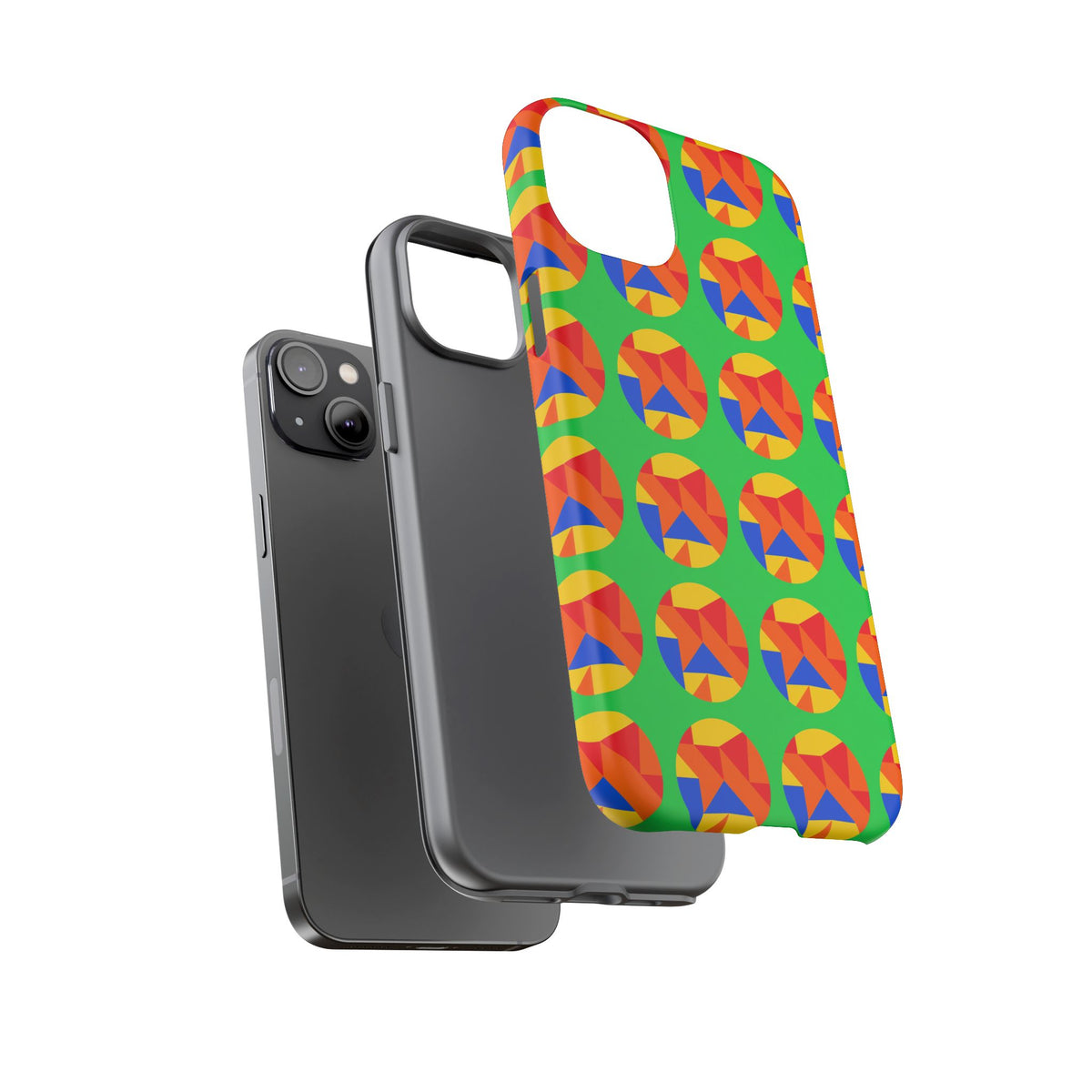 Broken Circle Planes Tough Phone Case – Cubist Abstract Pattern