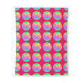 Broken Circle Planes Cotton Duvet Cover – Candy Pop on Raspberry