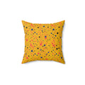Pink Spray Field Faux Suede Cushion – Paint Splatter Pattern