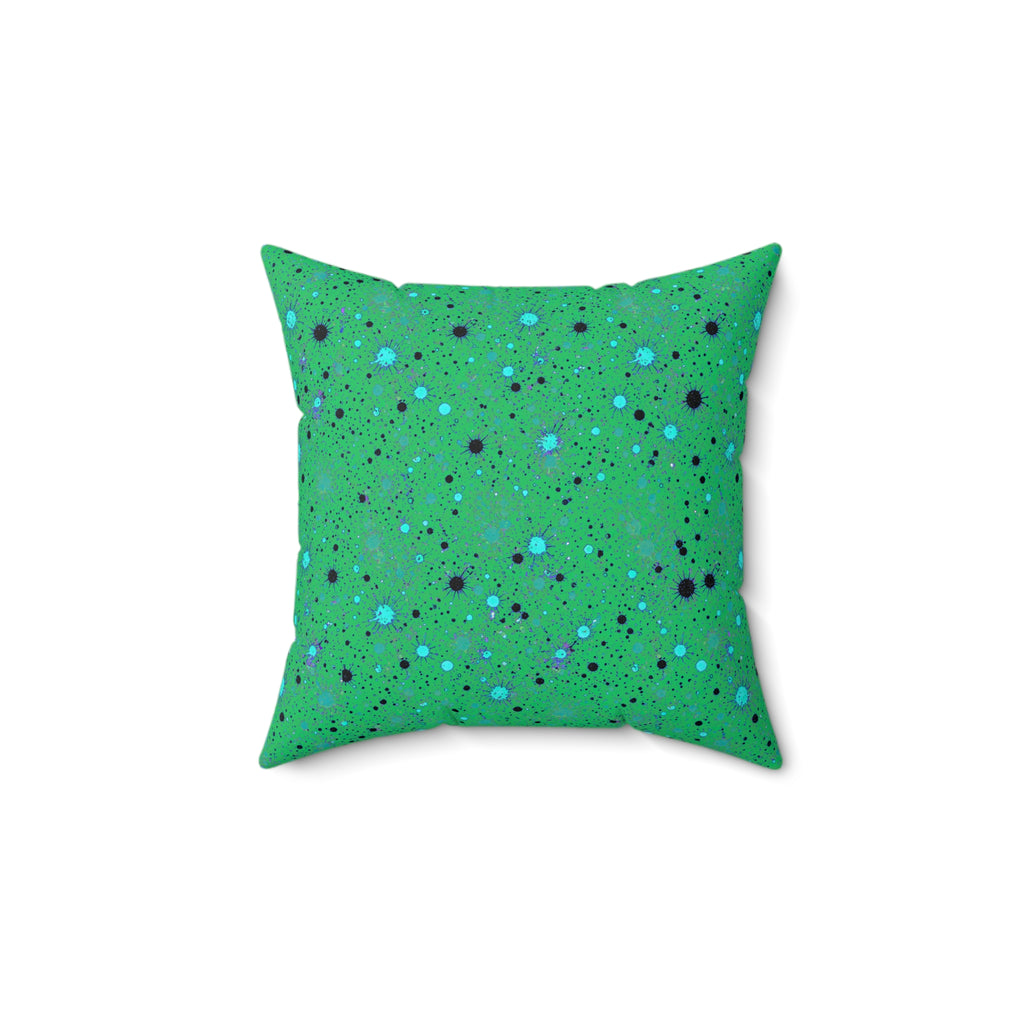 Spray Field Faux Suede Cushion – Ocean Jewel