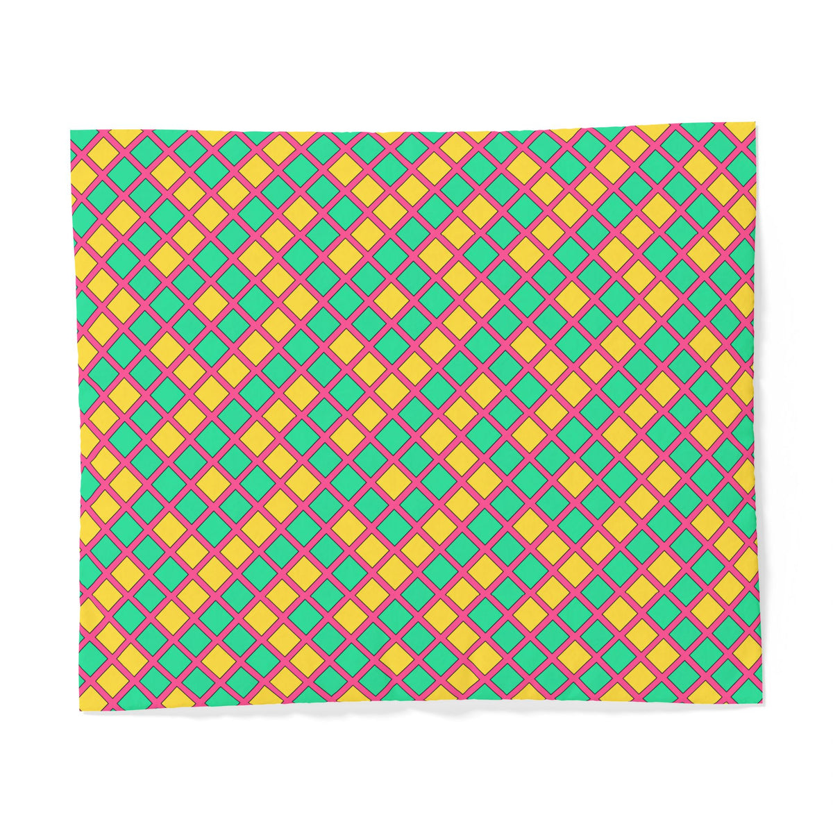 Harlequin Gold Grid Cotton Duvet Cover – Candy Christmas