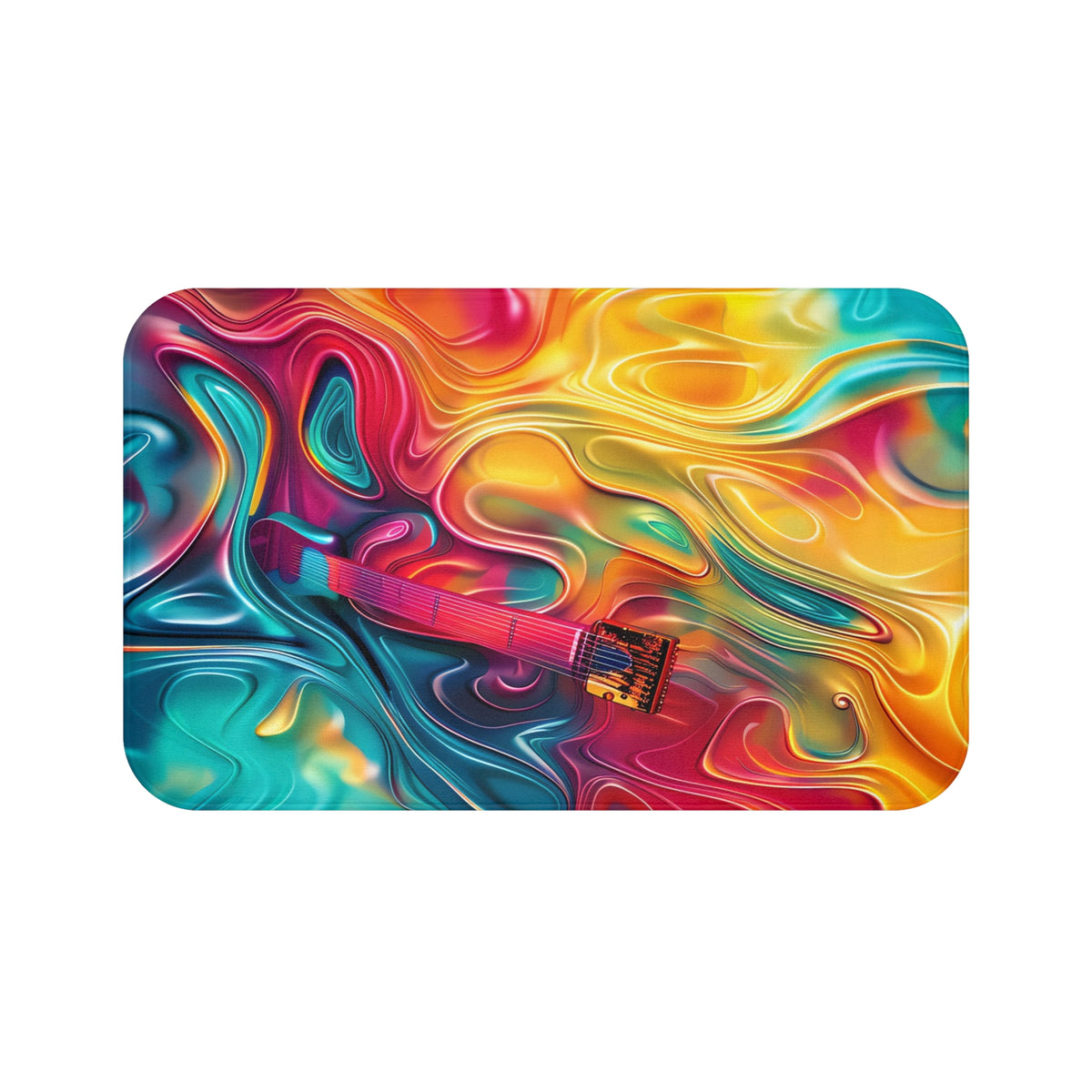 Ocean Swirl Flow Bath Mat – Fluid Art