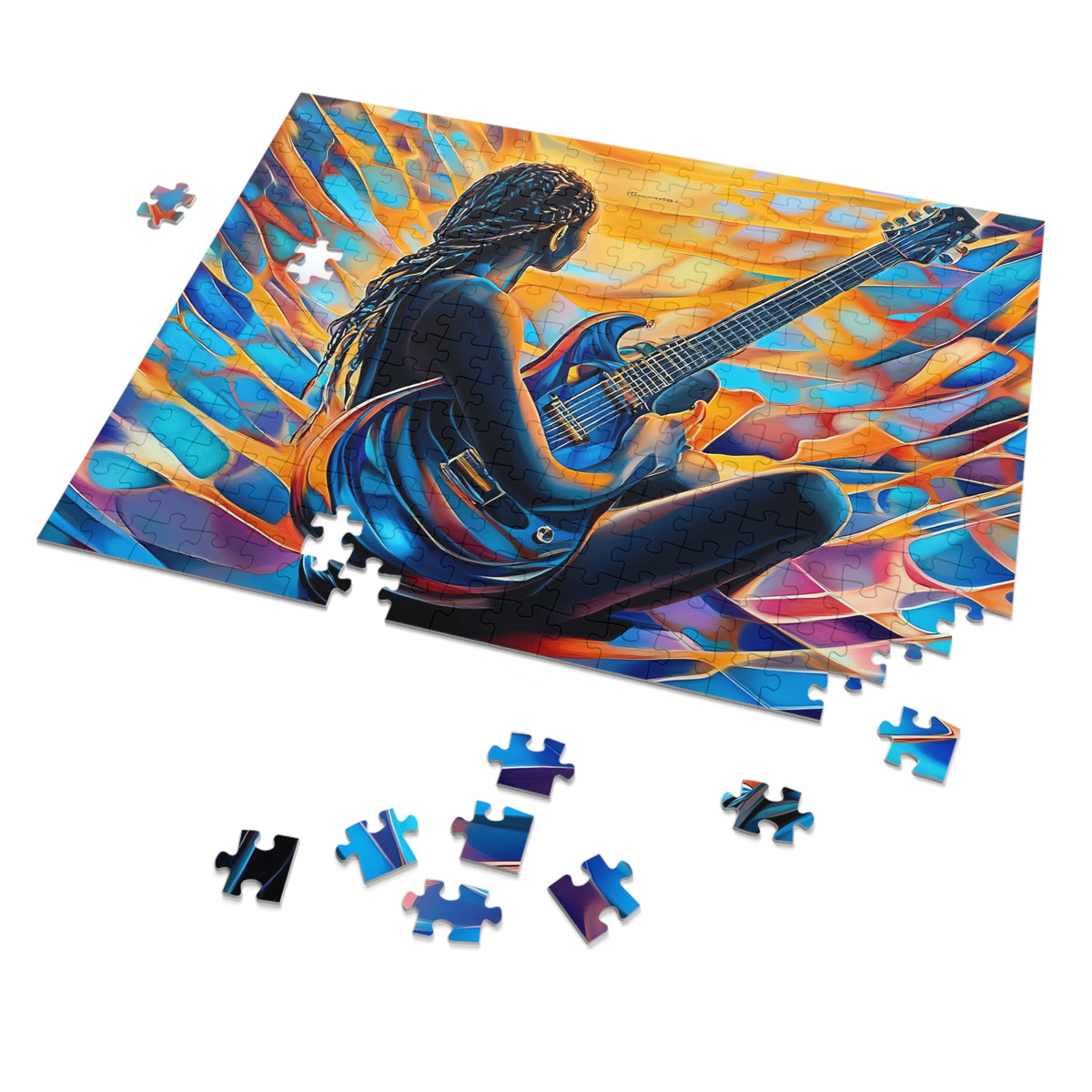 Guitar Dreamer Jigsaw Puzzle with Tin – Psychedelic Music Art