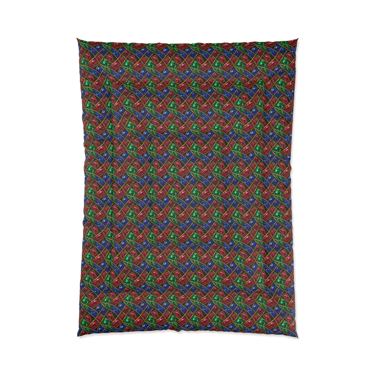 Jewel Prism Weave Comforter – Kaleidoscopic Pattern