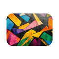 Shattered Prism Geometry Bath Mat – Geometric Abstract Art