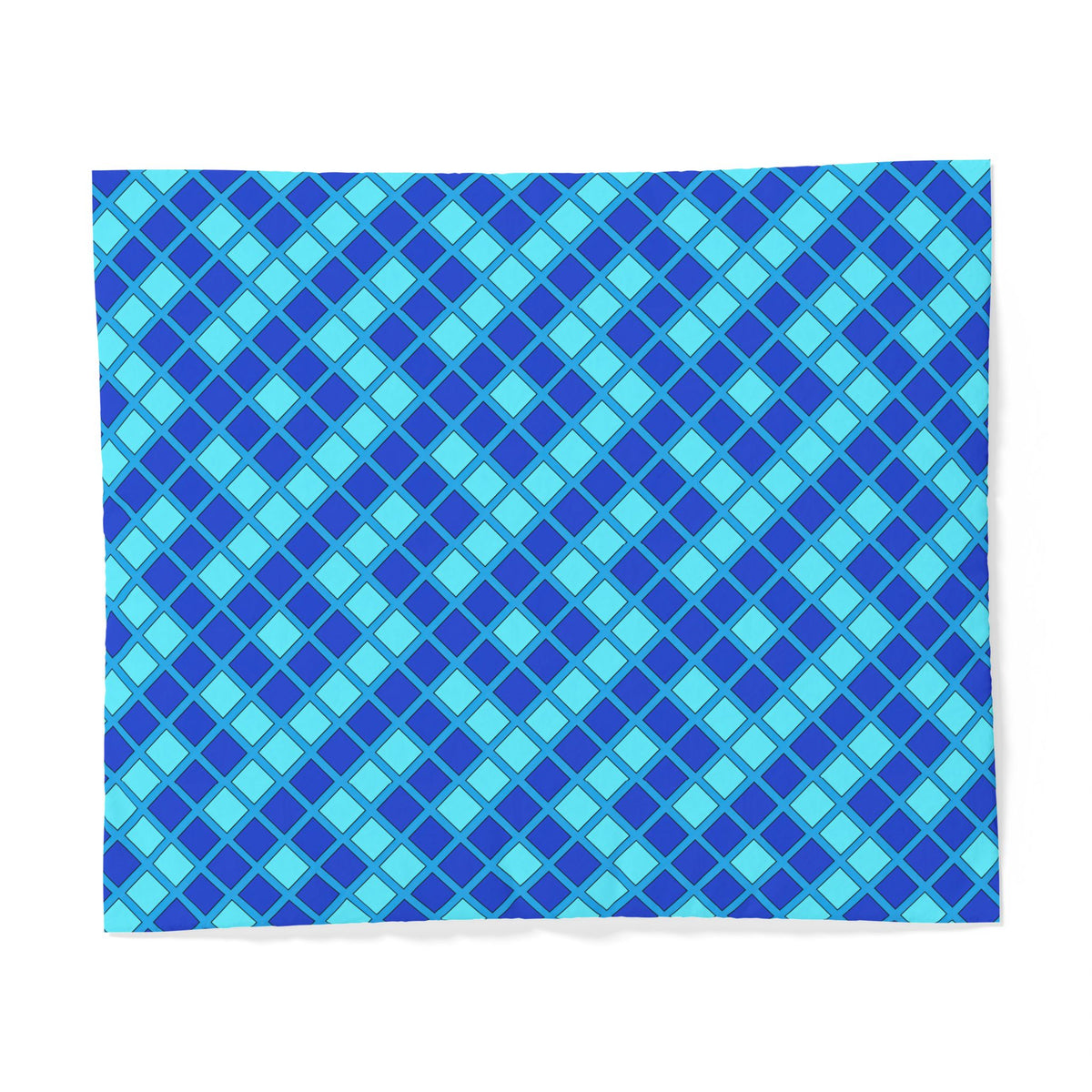 Harlequin Gold Grid Cotton Duvet Cover – Ice Jewel