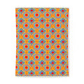 Interlocking Ring Ripples Cotton Duvet Cover – Op-Art Circles Pattern