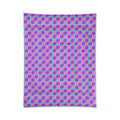 Bold Bulge Checker Comforter – Candy Pastel on Grape