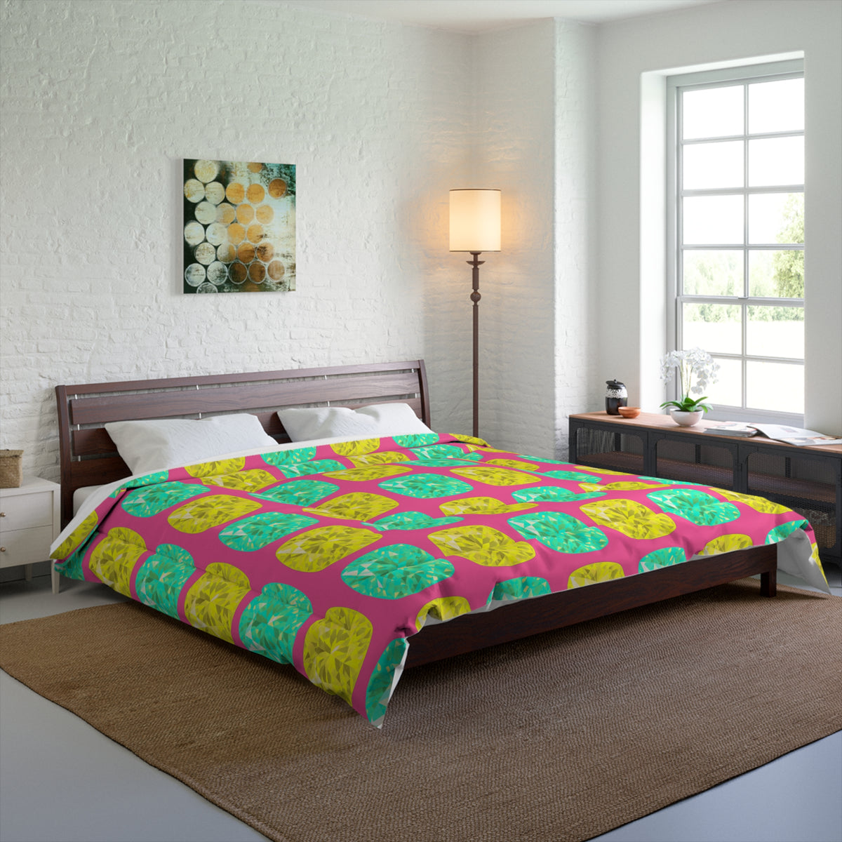 Giant Cut Gem Grid Comforter – Candy Christmas