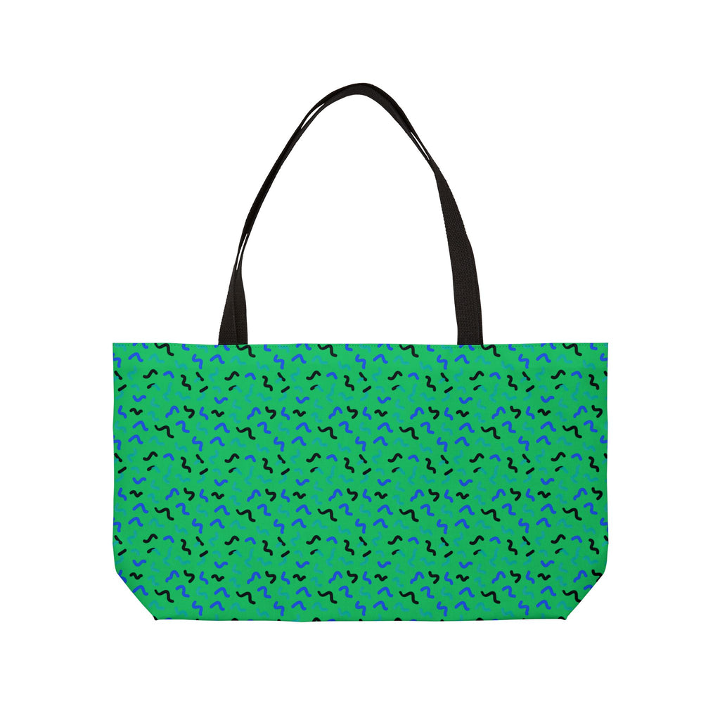Squiggle Strokes Weekender Tote Bag – Ocean Jewel