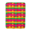 Grand Jewel Plaid Sherpa Fleece Blanket – Ribbon Plaid Pattern