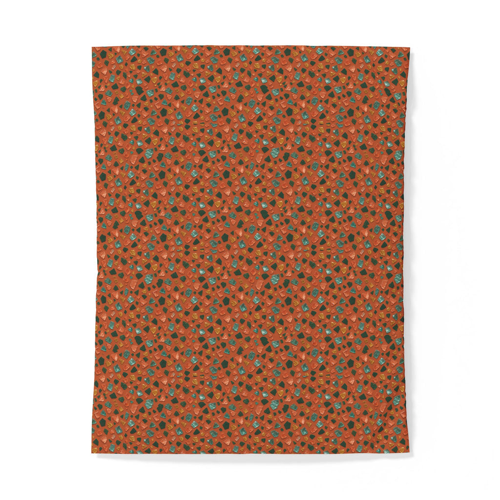 Glass Chip Sheen Cotton Duvet Cover – Terrazzo Pattern