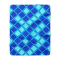 Harlequin Gold Grid Sherpa Fleece Blanket – Ice Jewel