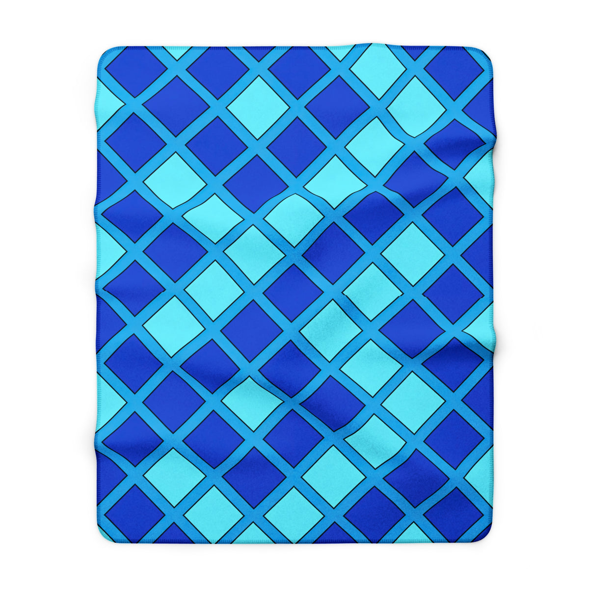 Harlequin Gold Grid Sherpa Fleece Blanket – Ice Jewel