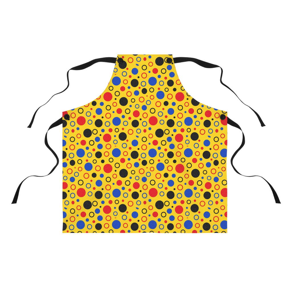 Bubble Outlines Apron – Pop Abstract Pattern