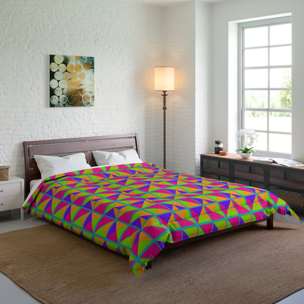 Split Square Fiesta Comforter – Tropical Punch