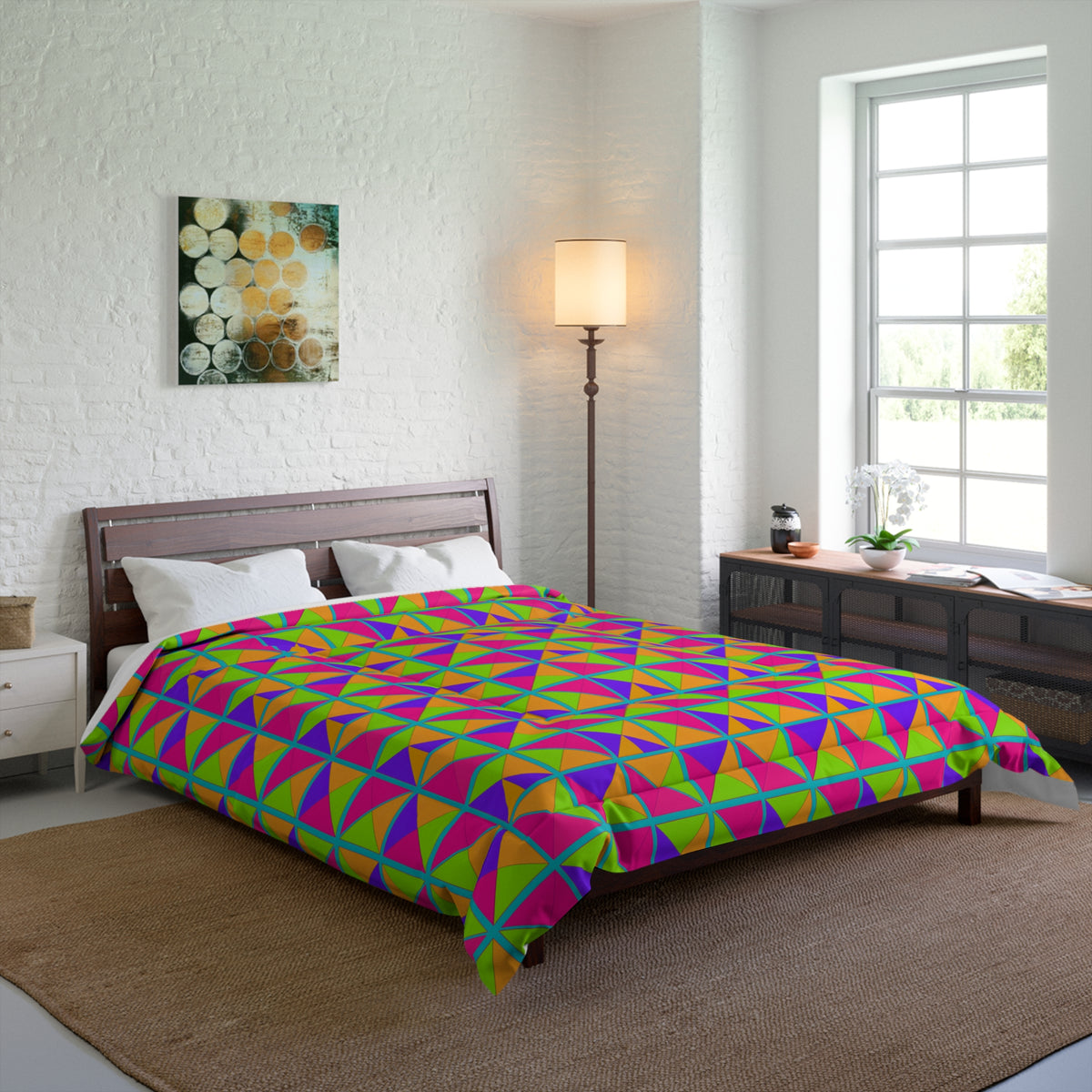 Split Square Fiesta Comforter – Tropical Punch