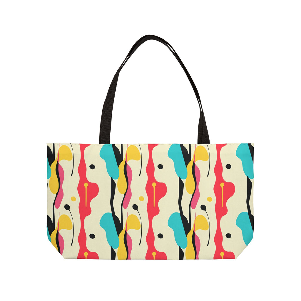 Cut-Out Blobs Weekender Tote Bag – Mid-Century Cut-Out Pattern