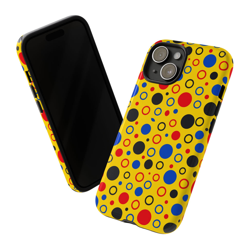 Bubble Outlines Tough Phone Case – Pop Abstract Pattern