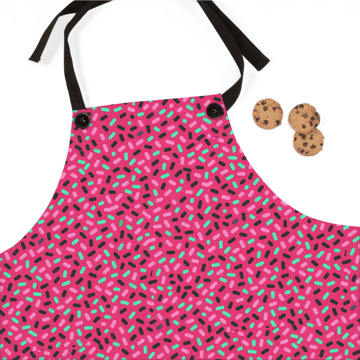 Sprinkle Pop Apron – Candy Pop on Raspberry