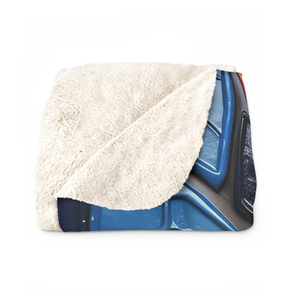 Bold Mosaic Glass Sherpa Fleece Blanket – Stained-Glass Style Mosaic