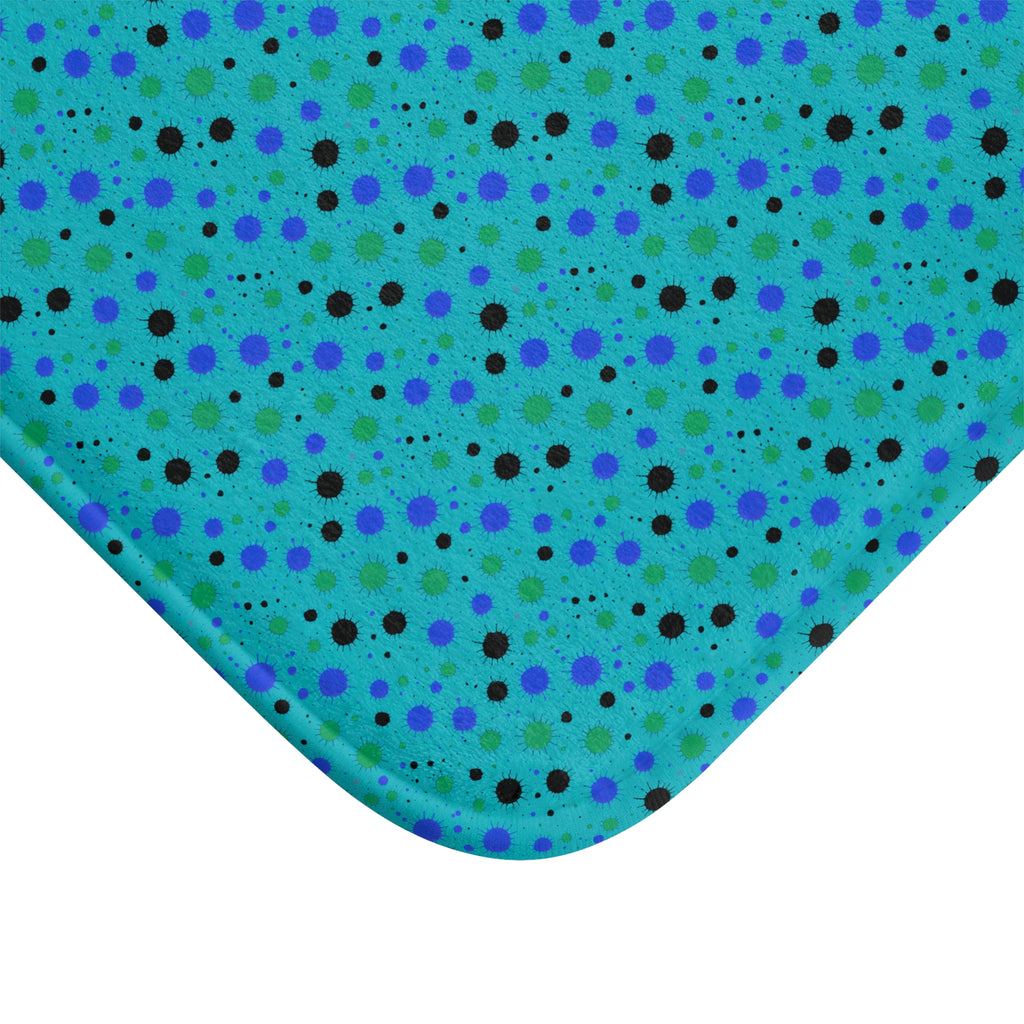 Blot Burst Bath Mat – Peacock Jewel