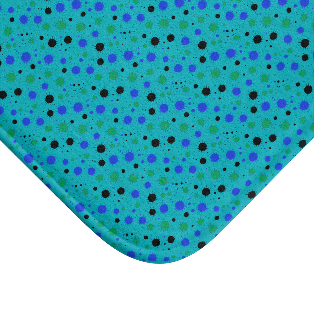 Blot Burst Bath Mat – Peacock Jewel