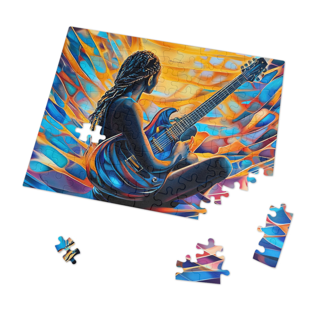 Guitar Dreamer Jigsaw Puzzle with Tin – Psychedelic Music Art
