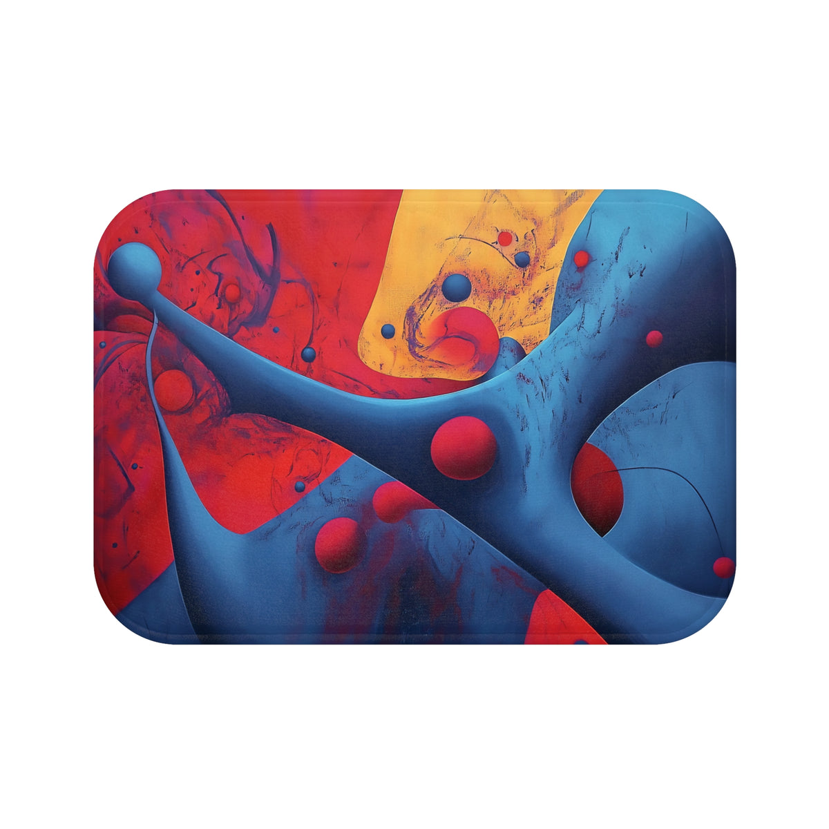 Surreal Red Flow Bath Mat – Surreal Abstract Art