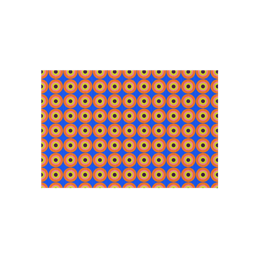 Pop Target Dots Outdoor Rug – Op-Art Pattern