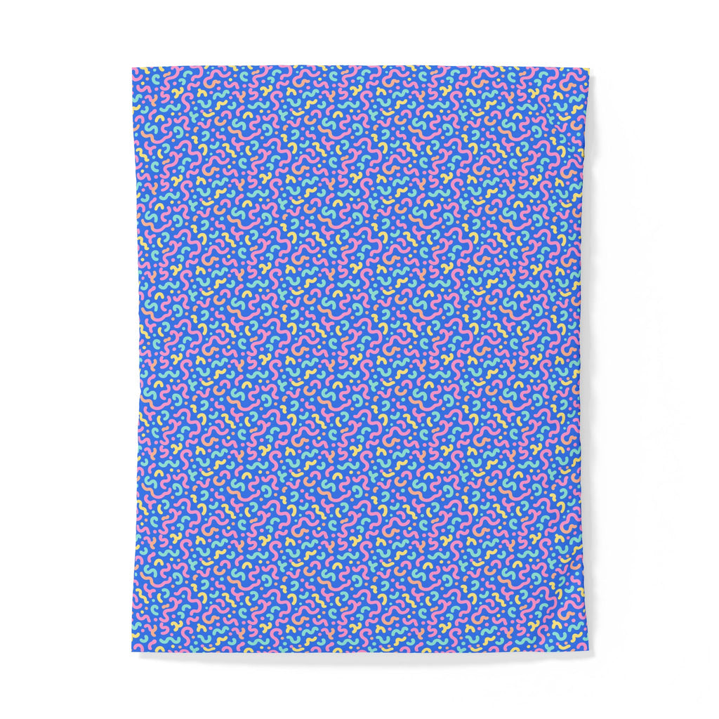 Squiggle Sweets Cotton Duvet Cover – Soft Abstract Pattern