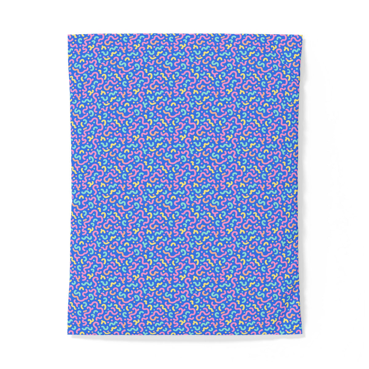 Squiggle Sweets Cotton Duvet Cover – Soft Abstract Pattern