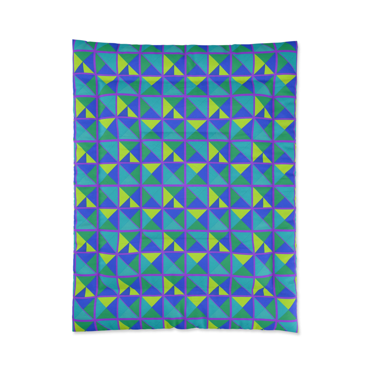 Split Square Fiesta Comforter – Peacock Jewel