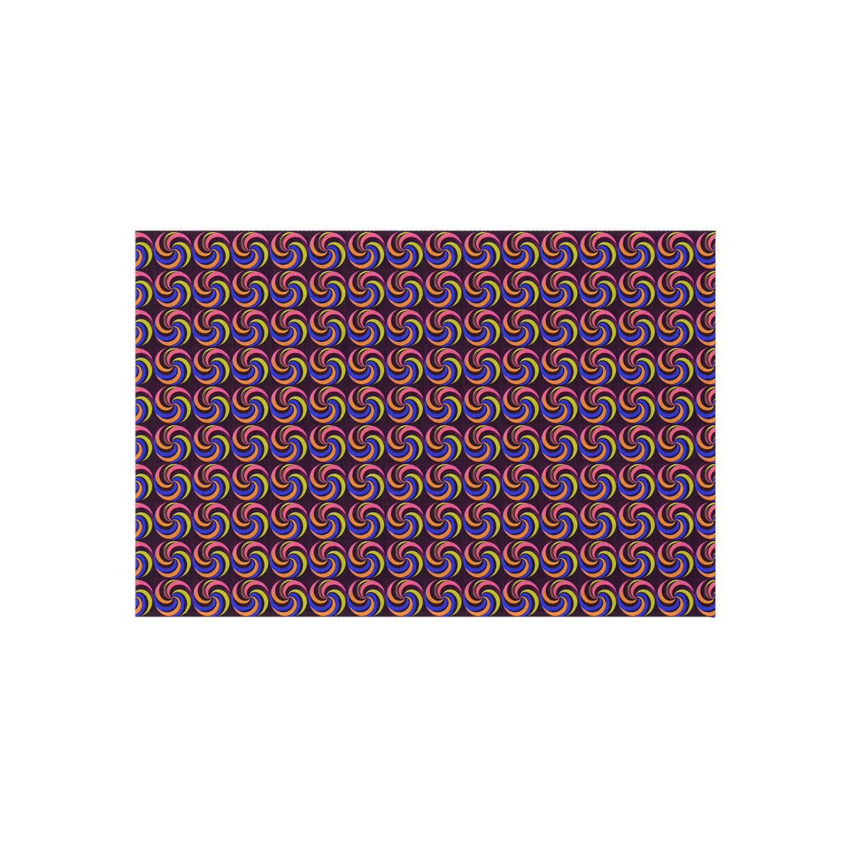 Spiral Stripe Swirls Outdoor Rug – Psychedelic Op-Art Pattern