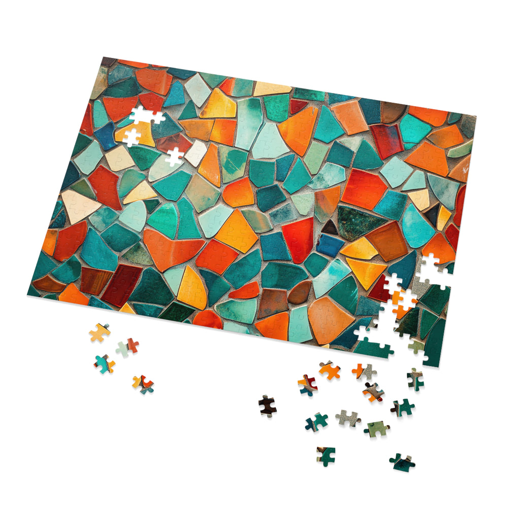 Mosaic Tile Glow Jigsaw Puzzle with Tin – Mosaic Art