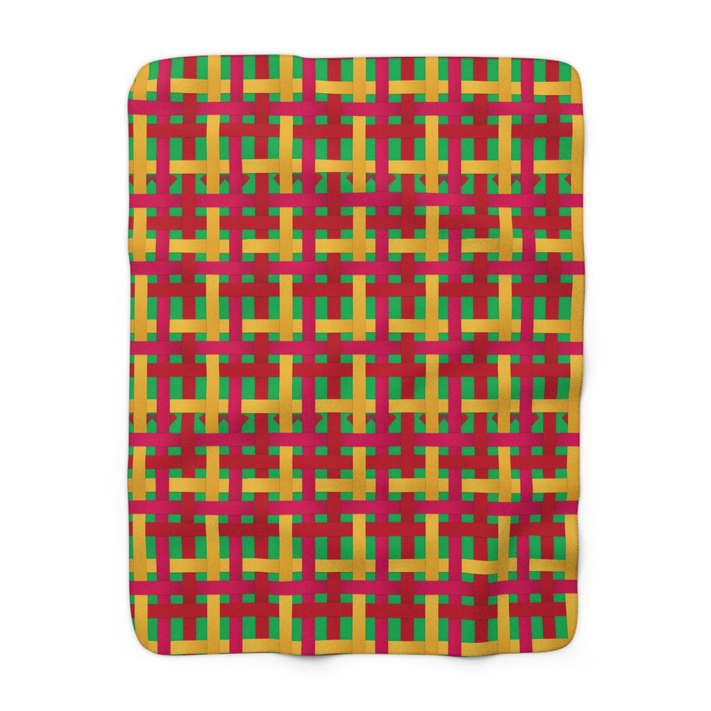 Big Jewel Ribbon Weave Sherpa Fleece Blanket – Ribbon Weave Pattern
