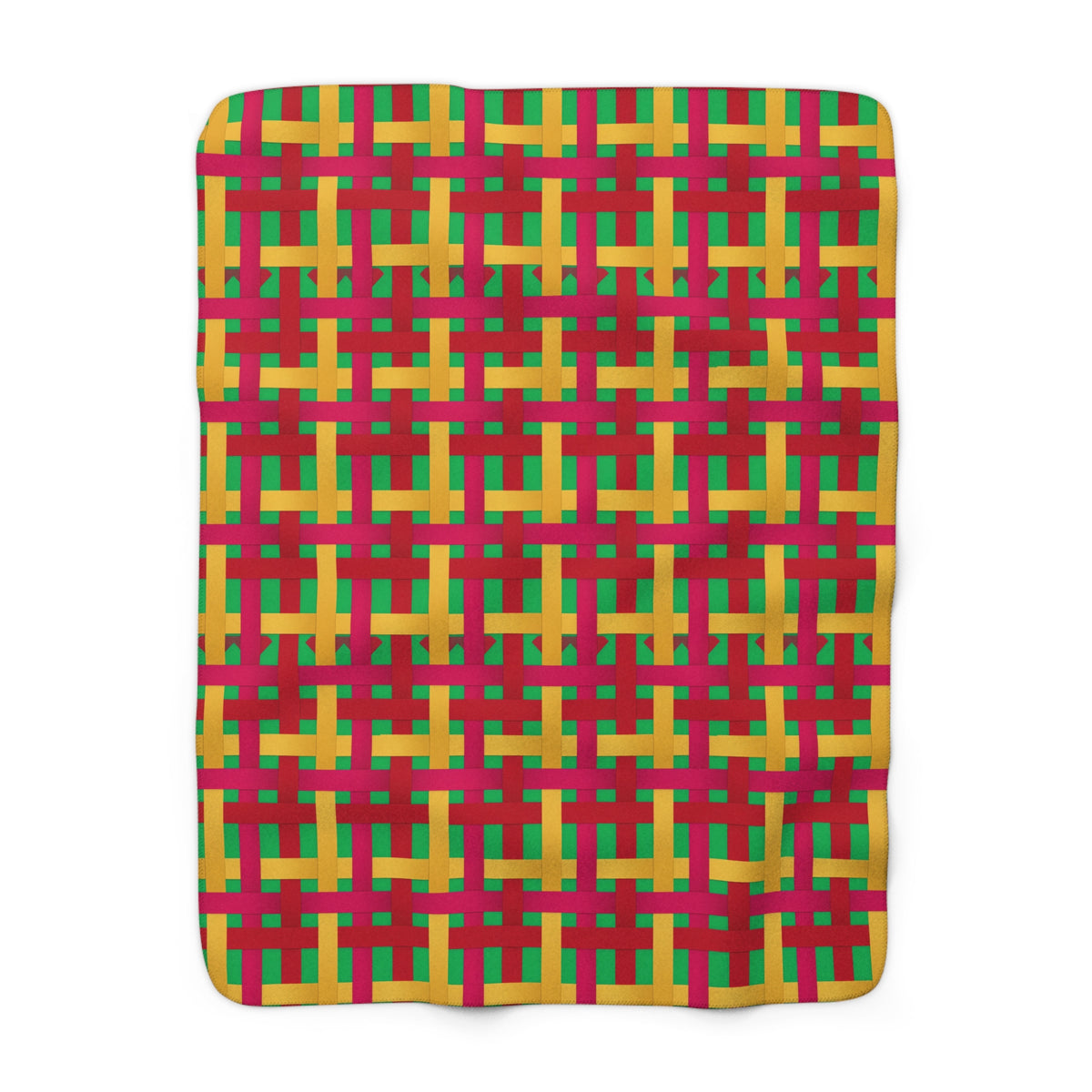 Big Jewel Ribbon Weave Sherpa Fleece Blanket – Ribbon Weave Pattern
