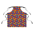 Blob Black Apron – Bold Primary Abstract Pattern