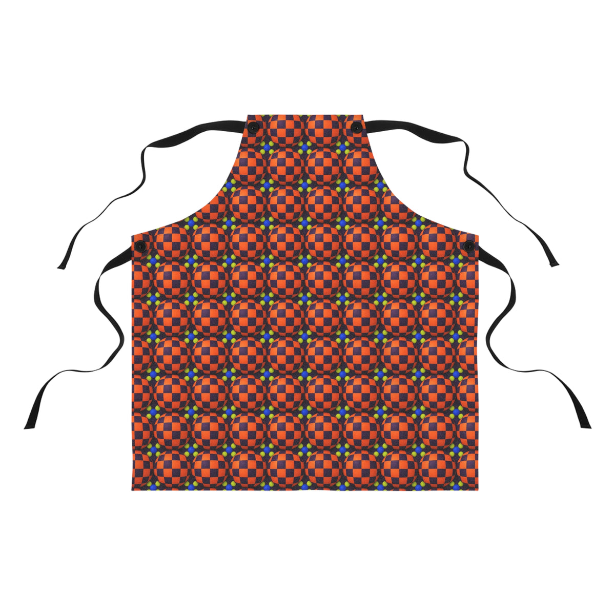 Checker Bulge Apron – Op-Art Pattern