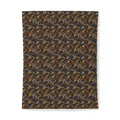 Melting Gold Ribbons Cotton Duvet Cover – Liquid Chrome Pattern