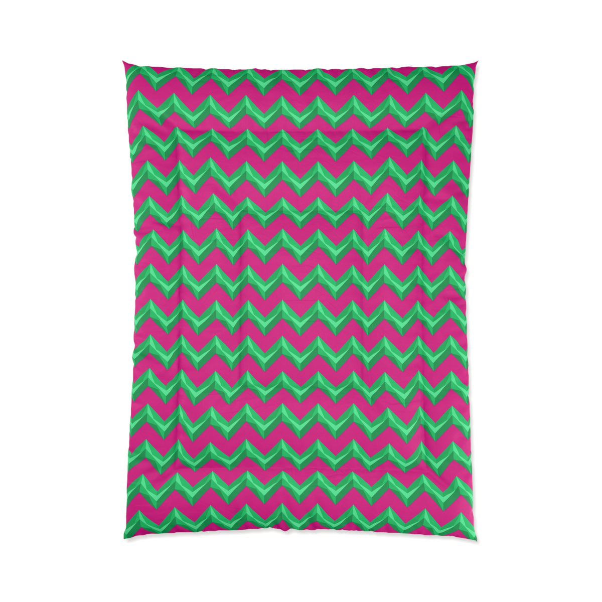 Broad Cut-Gem Chevrons Comforter – Chevron Geometric Pattern